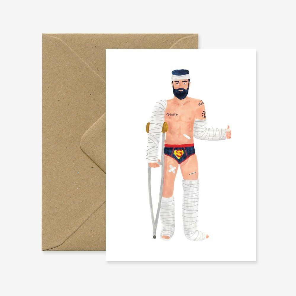 Super Hero - Recovery Greeting card