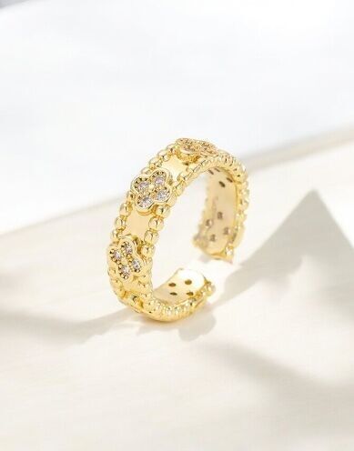 Ring Mona vergoldet mit Zirkonen