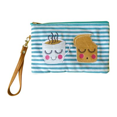 Tea & Toast Cosmetic Pouch / Clutch
