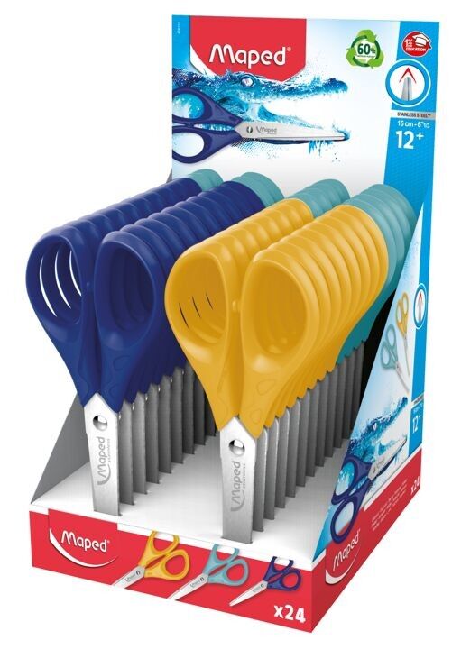 ESSENTIALS PULSE Schere 16 cm, farbig sortiert, im Display