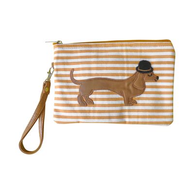 Mr Sausage Dog Cosmetic Pouch / Clutch