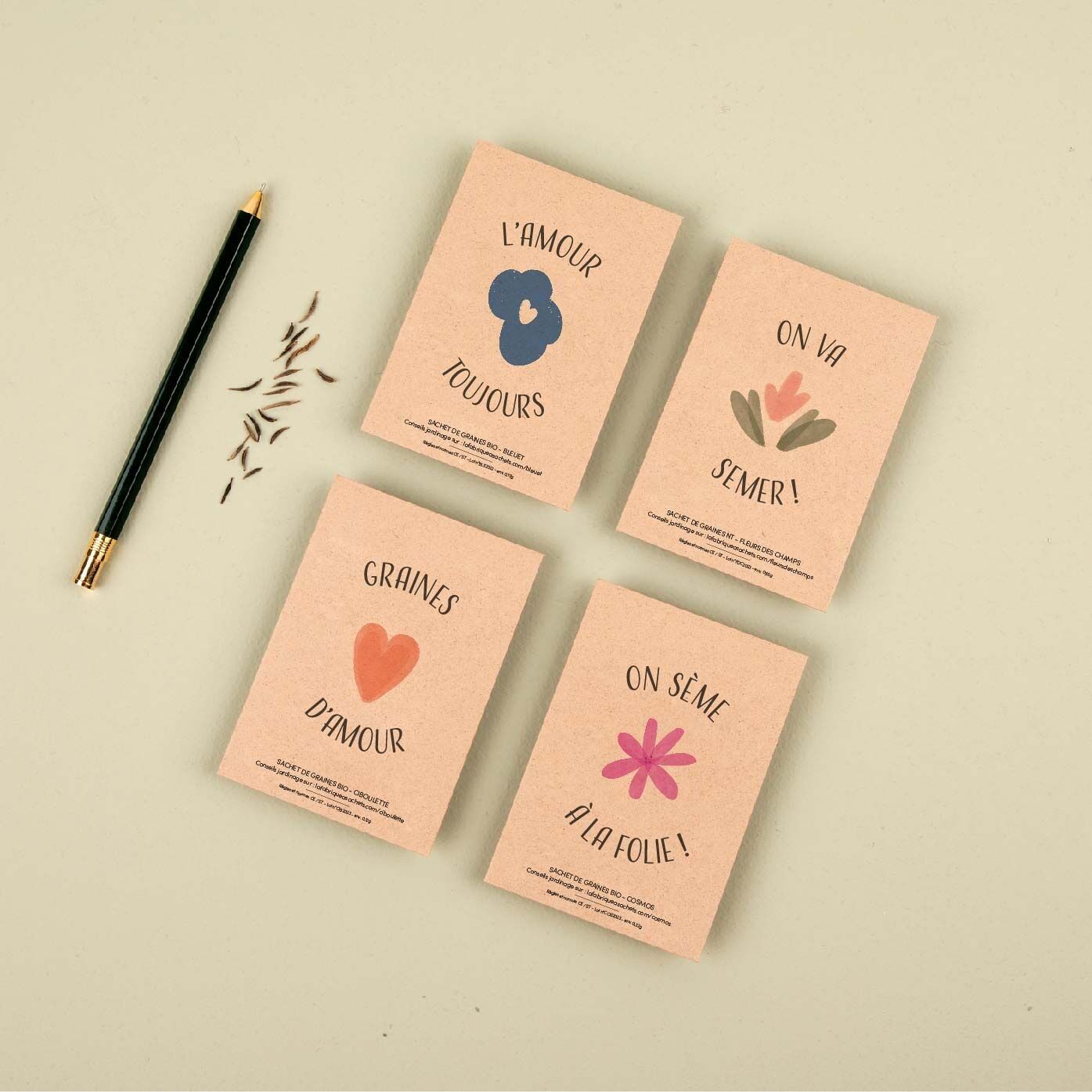 L'Amour Toujours - Sachets de graines de Bleuet