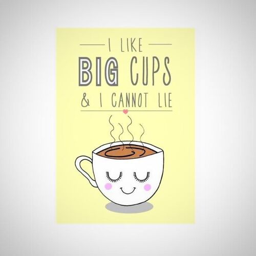 Big Cups A4 Print