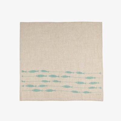 Organic Linen Napkin Set - Fish | Natural Sustainable Home