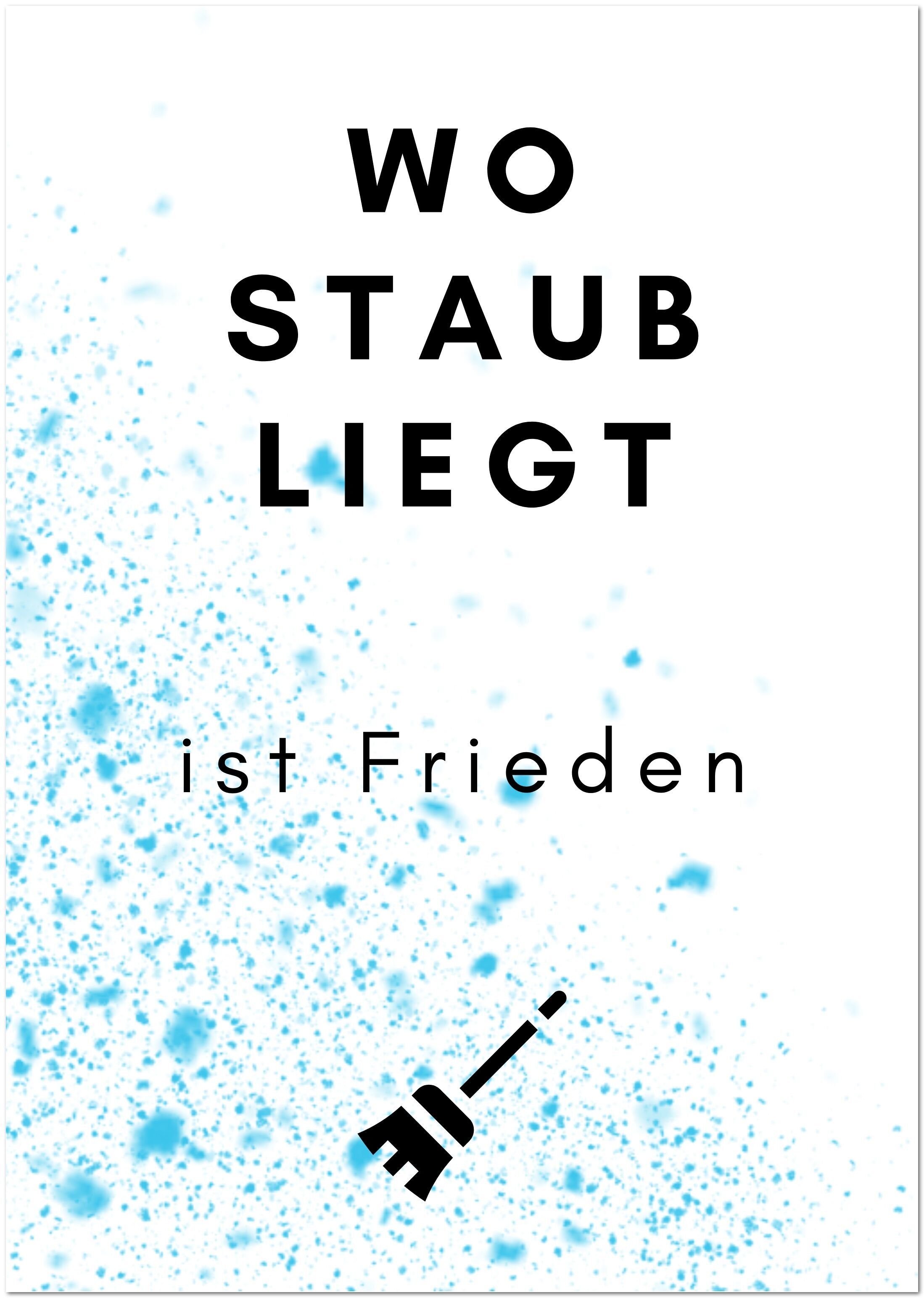 Cartolina "Dove c'è polvere c'è pace"