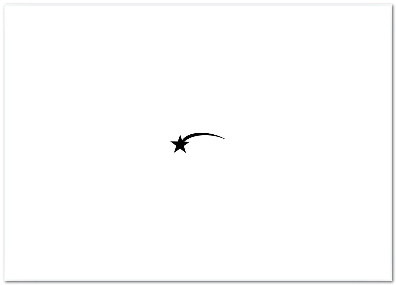 Biglietto di lutto Cartolina "Stella cadente".