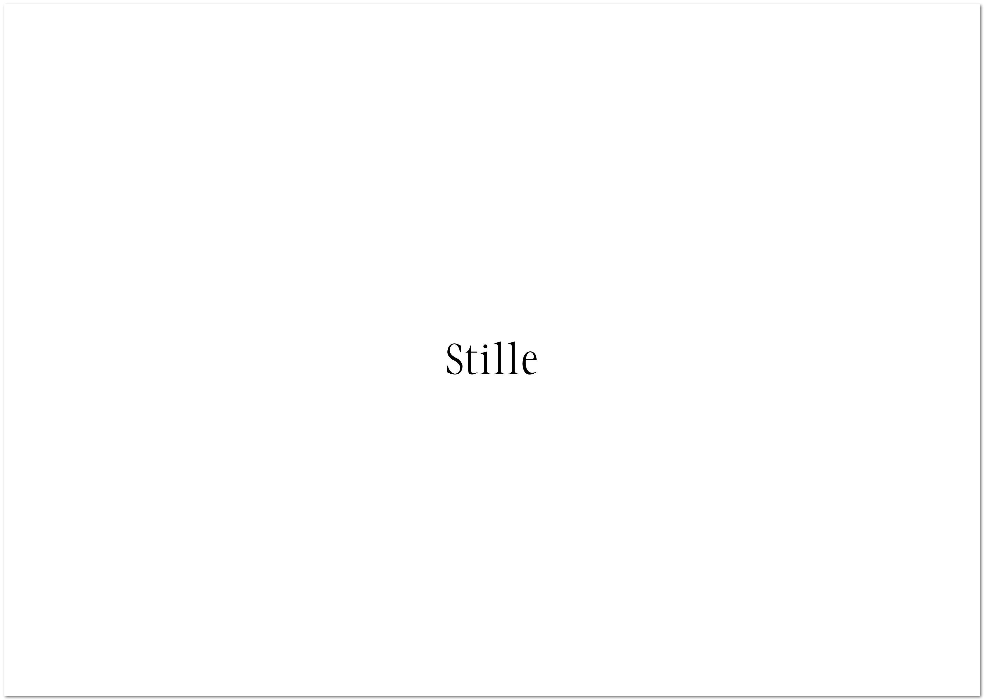 Carte de deuil « Silence »