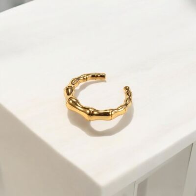 Ring Nature gold plated