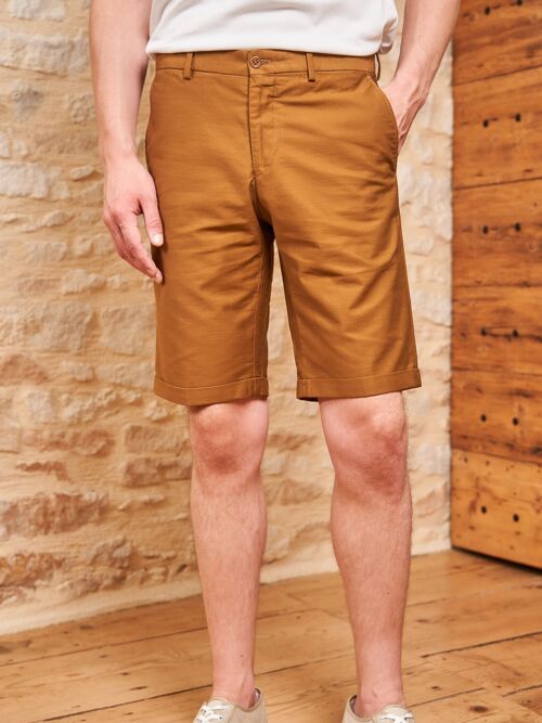 Short Maurice moleskin japonais ocre