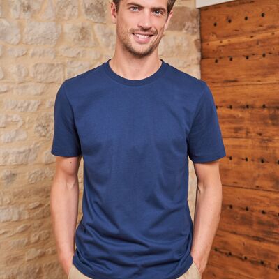 Camiseta de algodón Paul GOTS azul marino