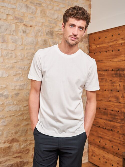 T-shirt Paul coton GOTS blanc