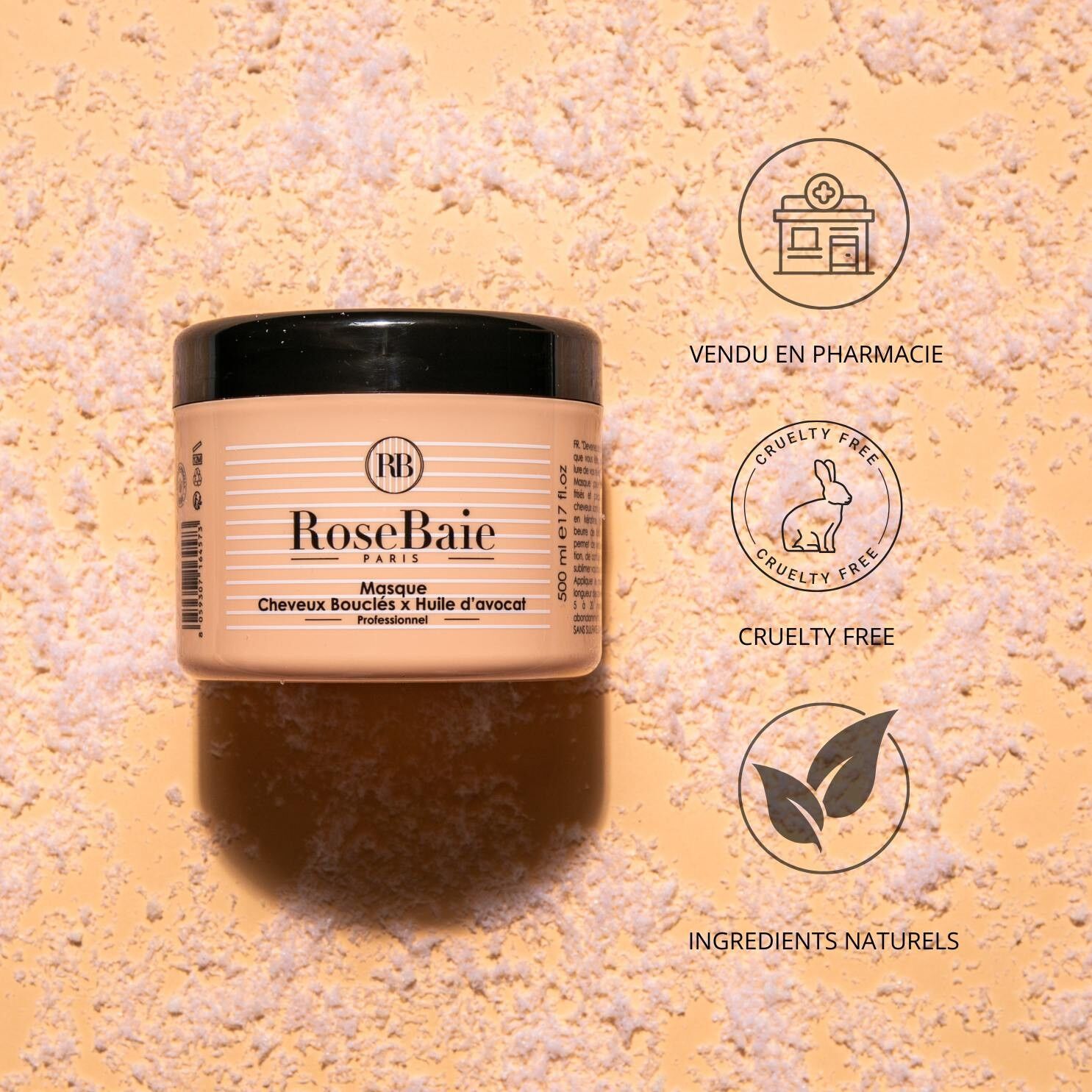 MASQUE CHEVEUX BOUCLÉS
