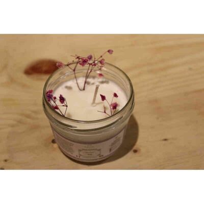 Candela vegetale alla rosa