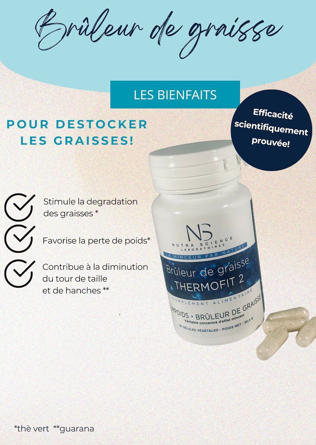 Quemagrasas - Cura 20 días - 60 cápsulas