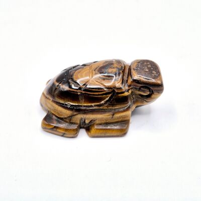 Mini Tortuga de Piedras Preciosas 2,5 cm - Ojo de Tigre