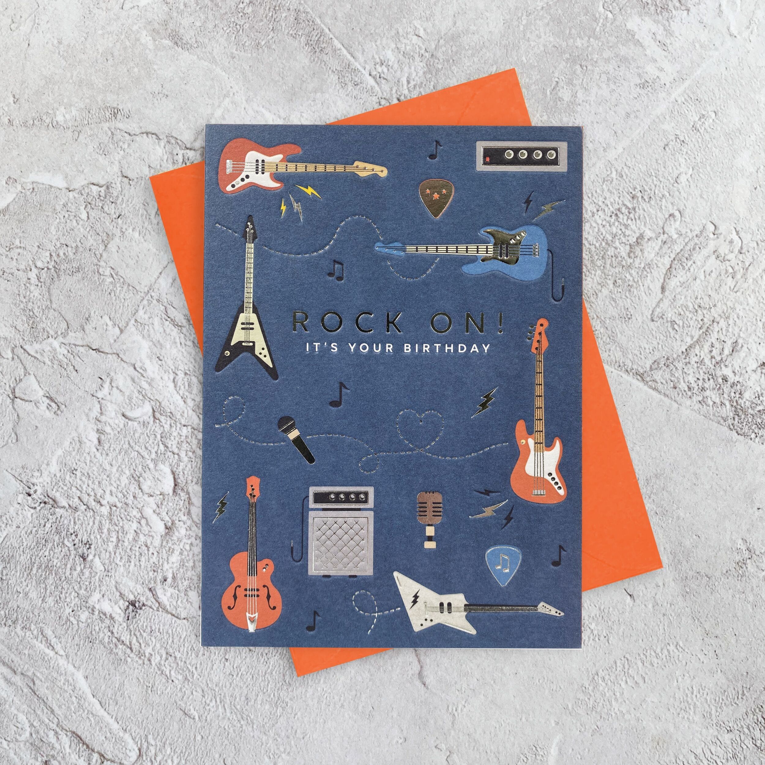 Chitarre Rock - Biglietto di auguri di compleanno