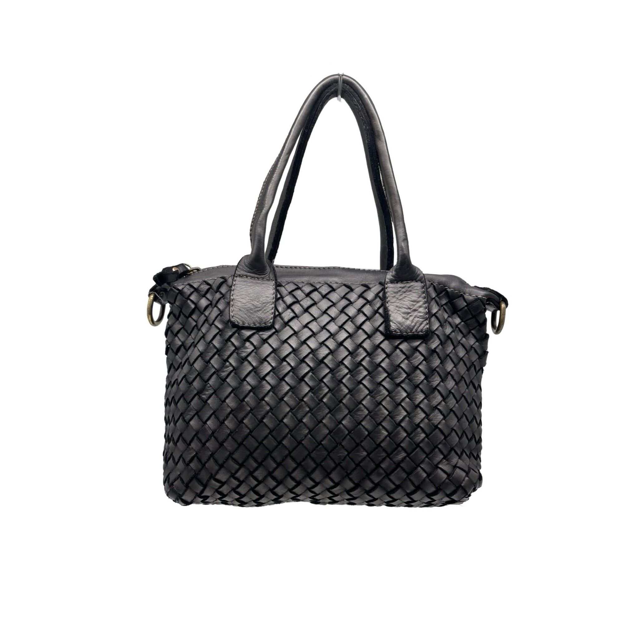 HANDTASCHE AUS GEWASCHTEM MANILA-LEDER