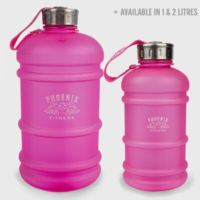 Botella de agua de hidratación de bebidas 2L rosa
