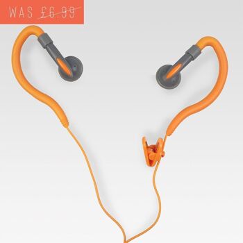 Auriculares con ganchos para las orejas para correr, caminar y hacer  ejercicio, negro