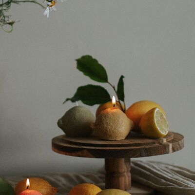 Candele a forma di limone - confezione da 3