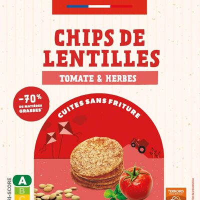 Patatas fritas caseras de lentejas de granja - Sabor a tomate y hierbas