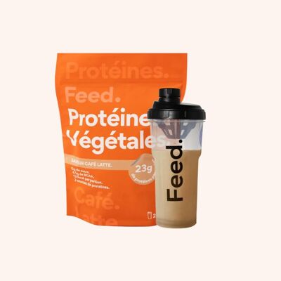 Protéines végétales Café Latte. Feed. Snack - 20 shakers