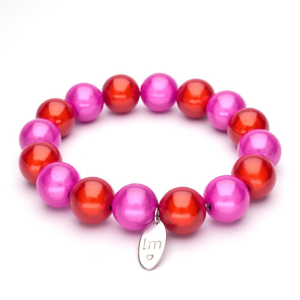 Bracciale LizzyMae Rosso Fucsia 14mm