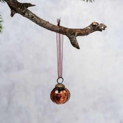 Set di 6 piccole palline di costolette Russet Crackle da 1"