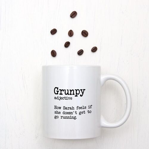 Grunpy running mug white