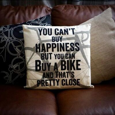 You can’t buy happiness road bike cycling cushion cover