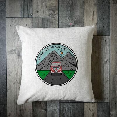 Adventure Is Calling Camper Cushion Cover