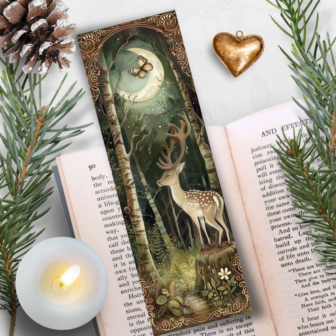 Lesezeichen zum Lesen von Büchern, Lesezeichen Lunar Deer 18X6cm