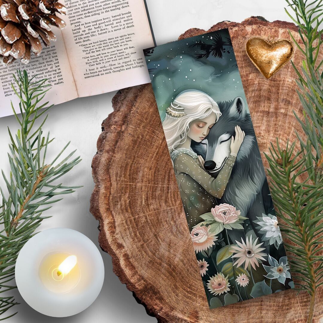 Marcapáginas para lectura de libros La Ternura del Lobo 18X6cm