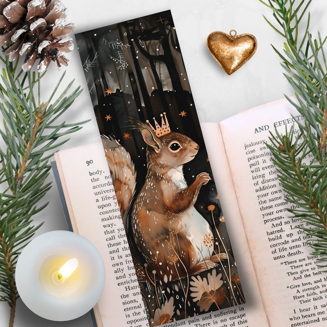 Marcapáginas para lectura de libros Marcapáginas Barón Ardilla 18X6cm