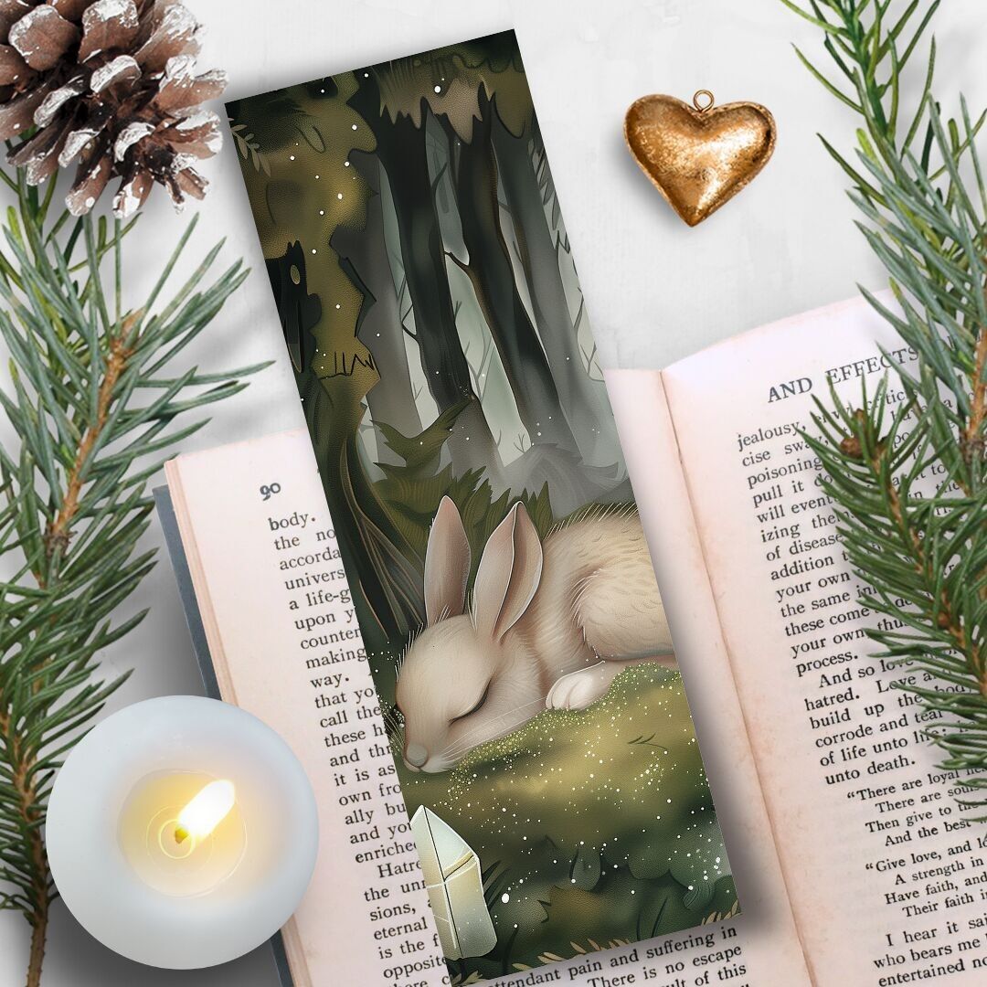 Bookmark for book reading bookmark The Rabbit's Dream 18X6cm