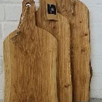 Oak Chopping Board Paddle Handle, Straight Cut s