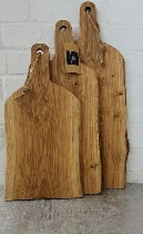 Oak Chopping Board Paddle Handle, Straight Cut m