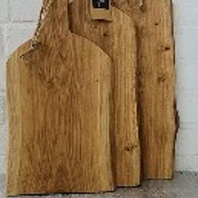 Oak Chopping Board Paddle Handle, Straight Cut l