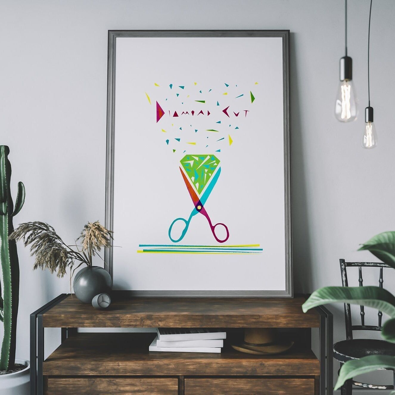 Stampa a forbice - Taglio a diamante