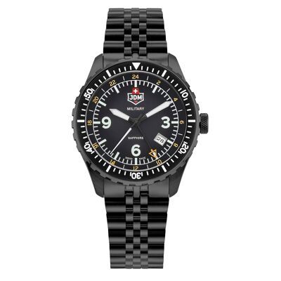JDM Military – WINGMAN – JDM-WG028 – Montre homme – Mouvement Suisse Ronda GMT - ACIER INOXYDABLE