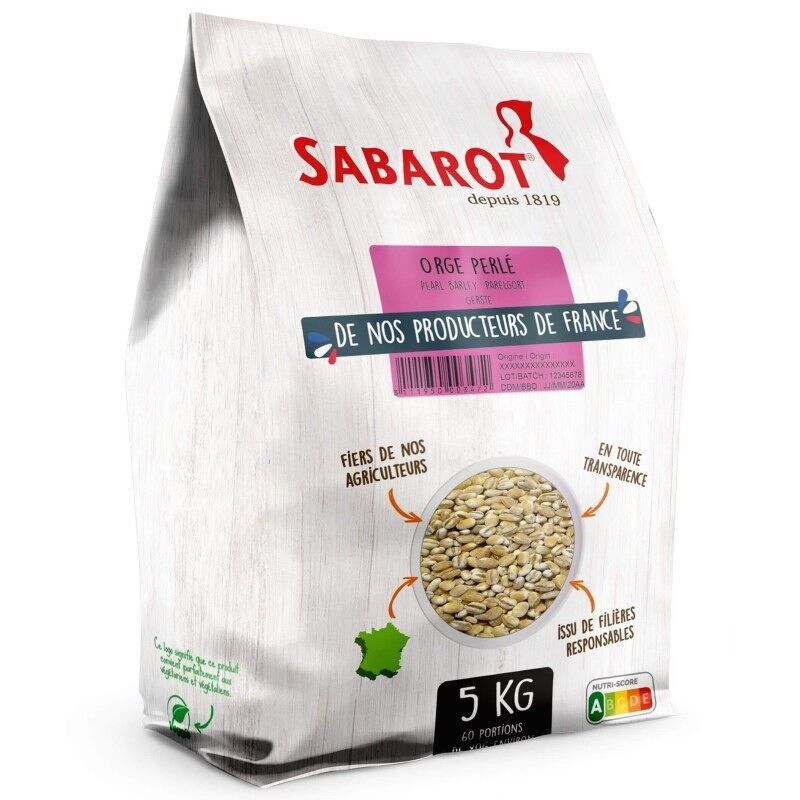 Orzo perlato dell'Alvernia - sacco da 5 kg - Sabarot
