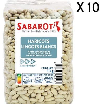 Fagioli bianchi da lingotti - 10 Sacchi da 1kg - Sabarot
