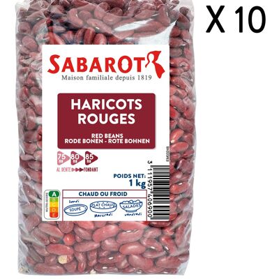 Frijoles rojos - 10 Bolsas de 1kg - Sabarot