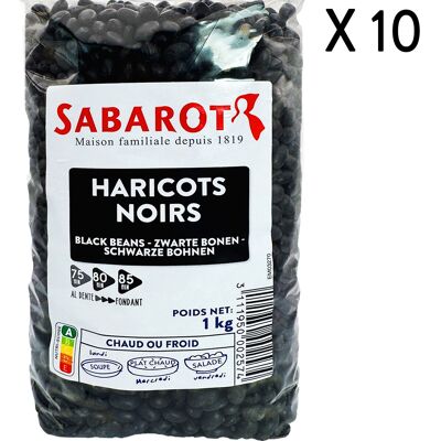 Frijoles negros - 10 Bolsas de 1kg - Sabarot