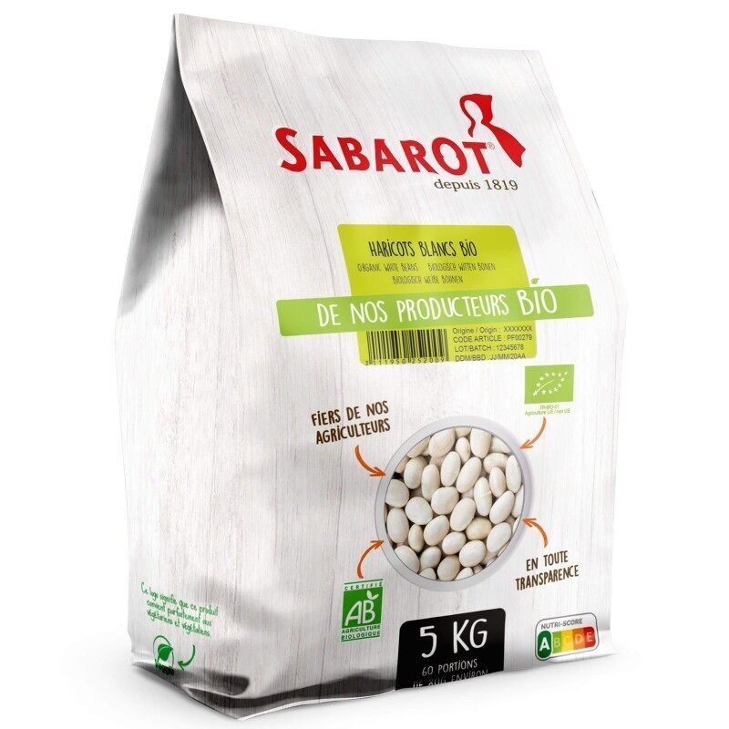 Alubia blanca ecológica - bolsa 5kg - Sabarot