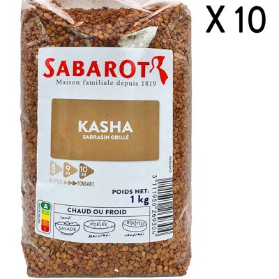 Trigo Sarraceno a la Plancha (Kasha) - 10 Bolsas de 1kg - Sabarot