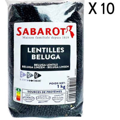 Lenticchie Beluga - 10 Sacchetti da 1kg - Sabarot