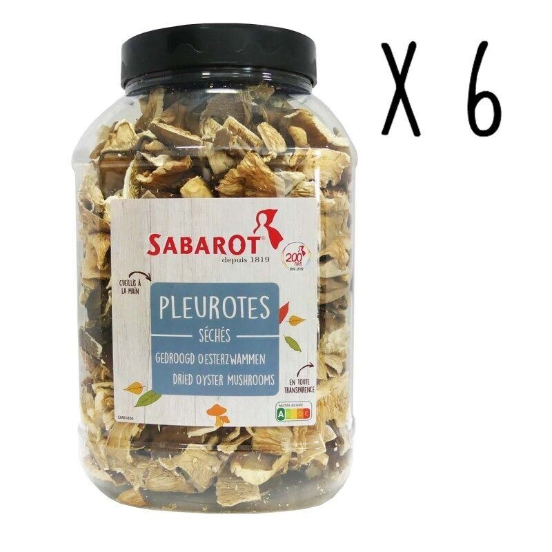Dried oyster mushrooms - 6 pots of 500g - Sabarot