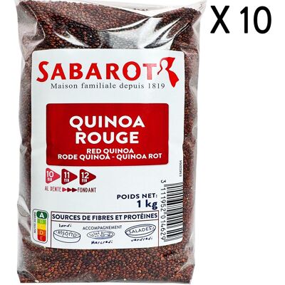Quinua Roja - 10 Bolsas de 1kg - Sabarot