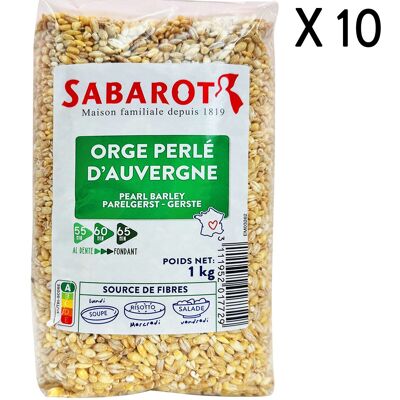 Cebada perlada de Auvernia - 10 Bolsas de 1kg - Sabarot